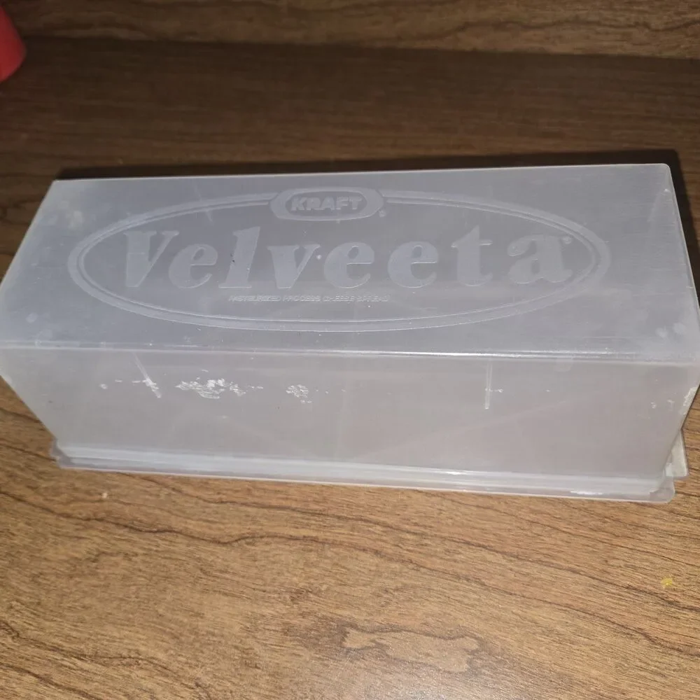 Vintage 80s Kraft Velveeta Loafsaver Clear Plastic 2 lb. Cheese Keeper Container